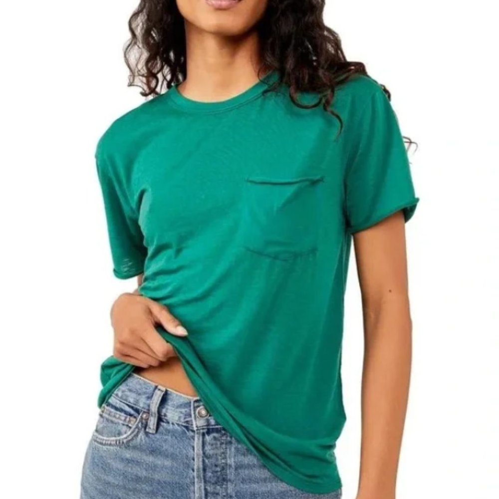 NWT Free People Vella Tee / Cypress